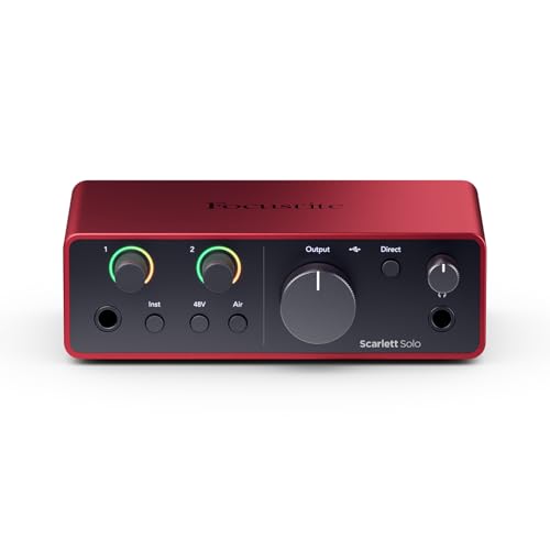 Focusrite Scarlett Solo 4th Gen Studio-Quality USB Audio
